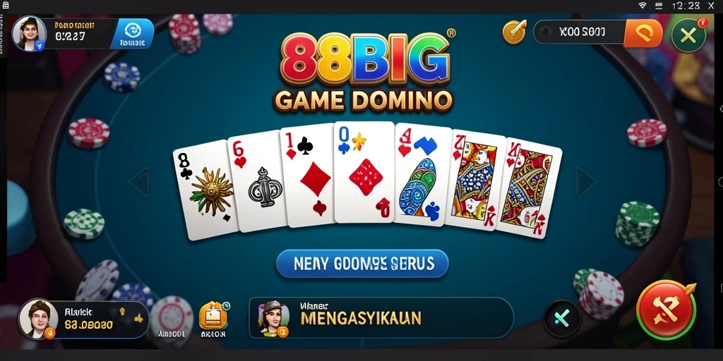 Tampilan permainan Domino yang menarik di 88BIG.