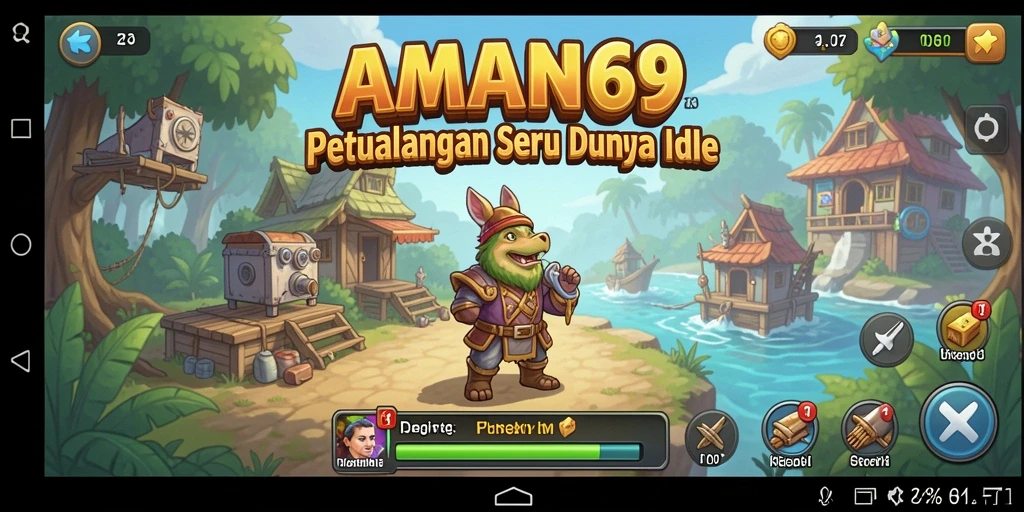 Tampilan menarik dari gameplay <strong>AMAN69</strong> dengan karakter lucu dan fitur menarik.