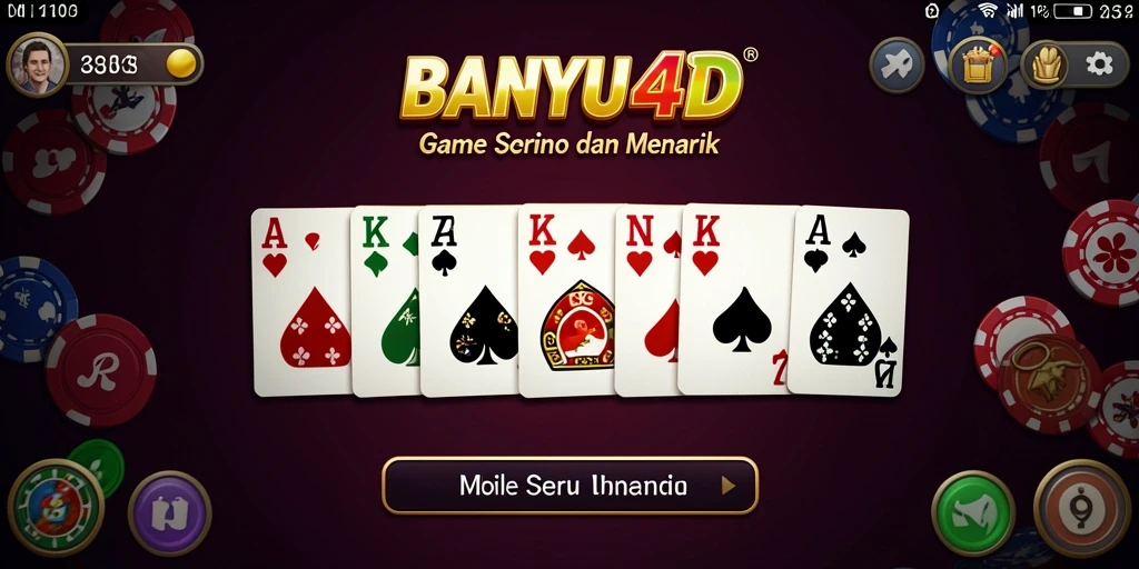 Tampilan menarik gameplay BANYU4D dengan domino.