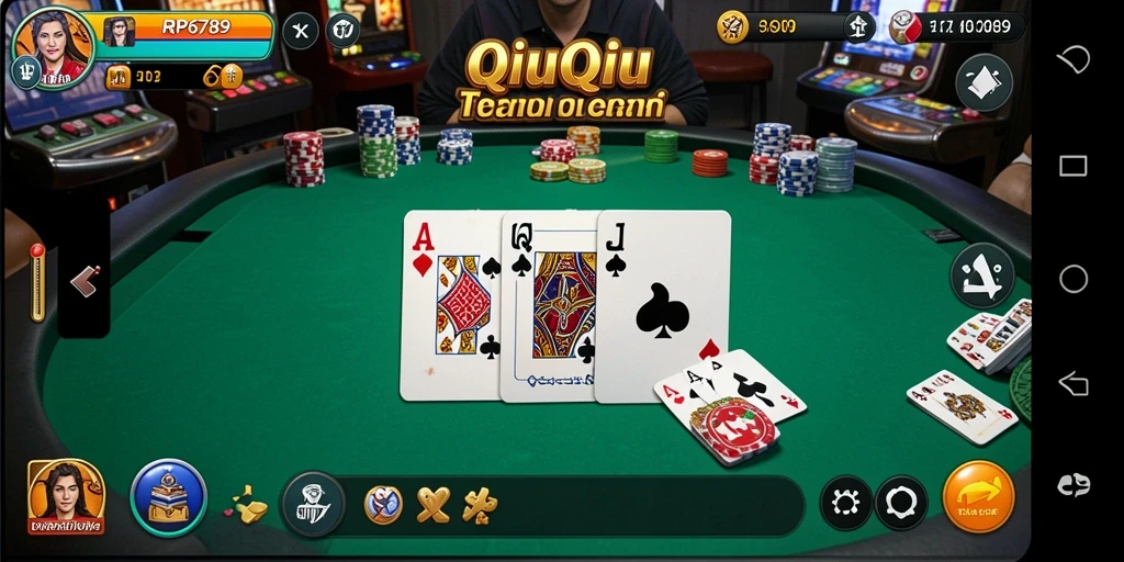 Screenshot gameplay QiuQiu yang menampilkan momen seru.