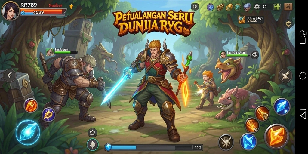 Screenshot gameplay RR789 menampilkan aksi seru dalam petualangan RPG.