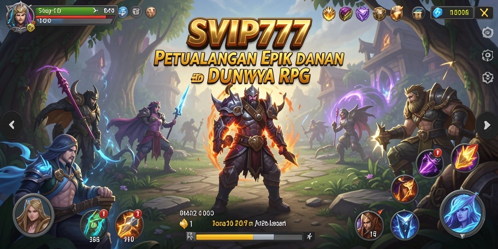 Tampilan menarik dari gameplay RPG SVIP777 yang menantang.